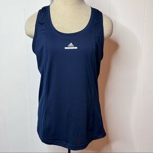 Adidas Stella McCartney Barricade Tank Top Mesh Back Navy Blue Size Medium